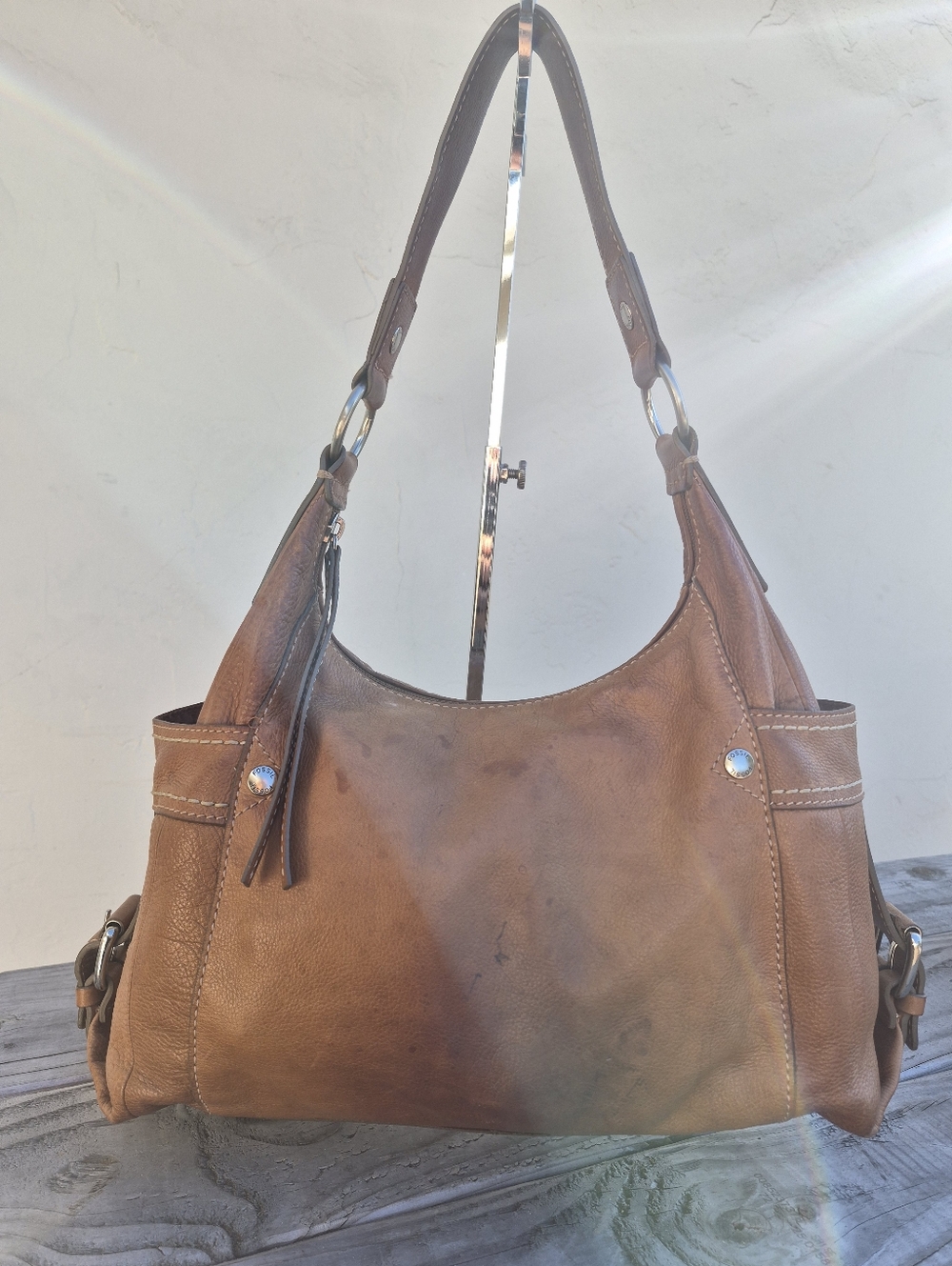 Fossil Vintage Leather Hobo Bag - Picture 8 of 15